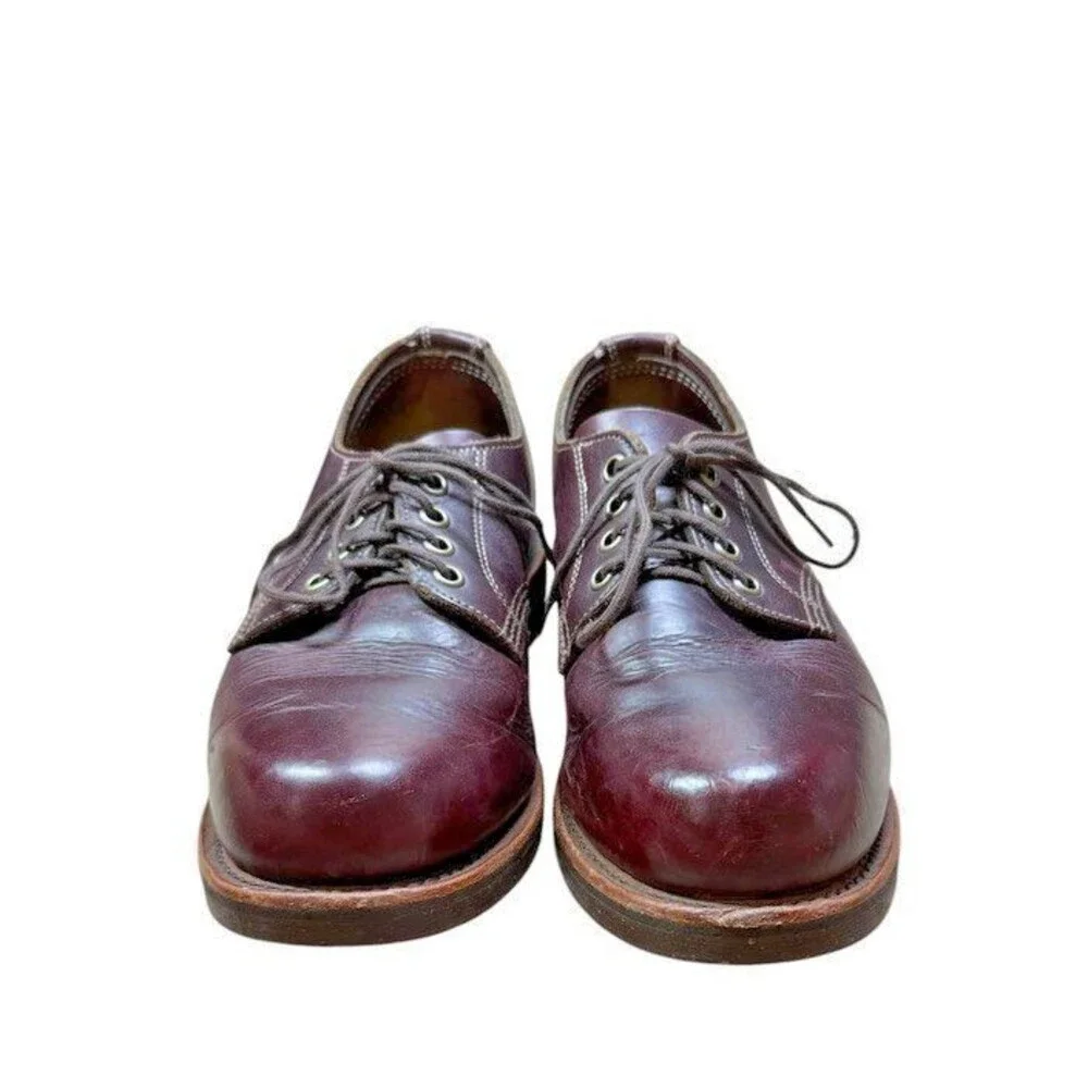 LL Bean Chippewa Katahdin Iron Works Oxford Shoes Men Size 7.5 EE USA OPGL1 Wide